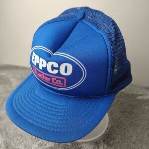 Vintage Trucker Hat Snapback Blue EPPCO MUELLER American Manufacturing USA